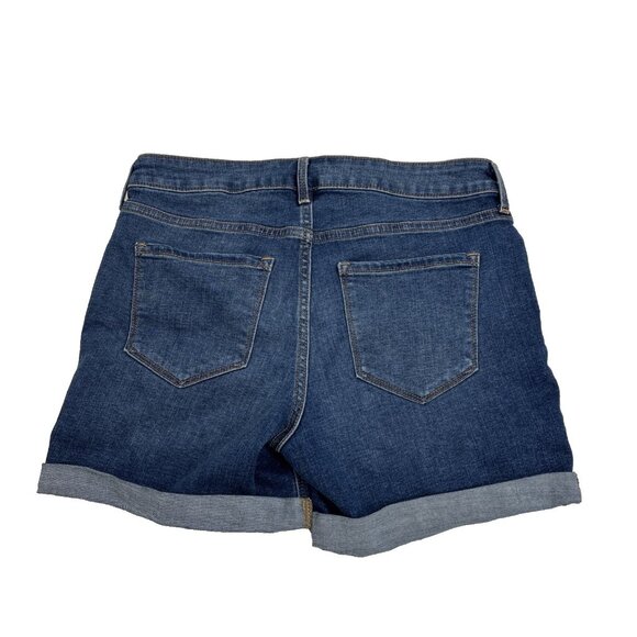 Old Navy Womens Size 6 Blue Denim Jean Shorts Rolled Cuff Casual Summer - Picture 5 of 5
